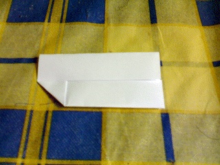 One folded corner