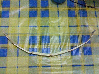 Bow with the string attached