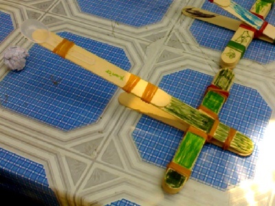 Image of the completed catapult