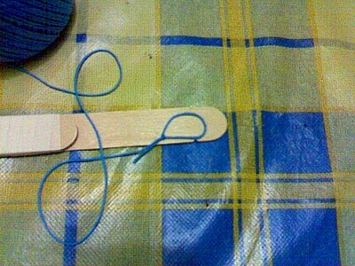 Preparing to attach the string 2